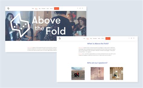 Above the Fold on Behance