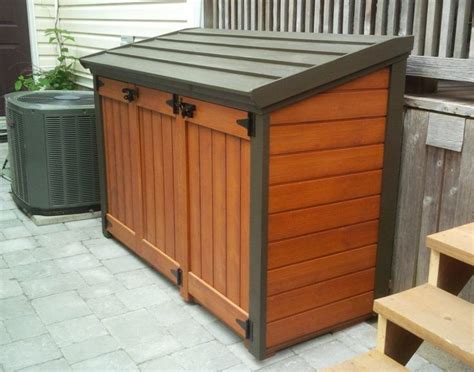 refuse storage shed - Google Search in 2020 | Patio storage, Garbage ...