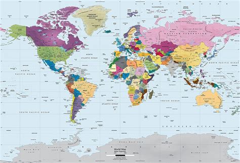 Academia Maps World Map Wall Mural - Decor Ideas