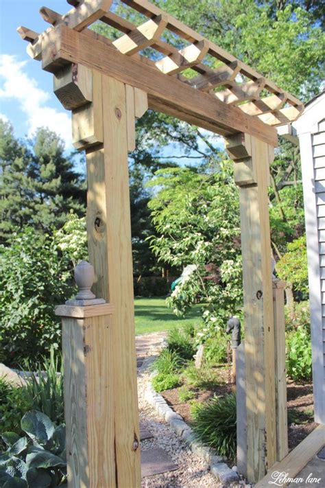 Fabulous DIY Wooden Arbor for the Garden Patio - Lehman Lane Backyard ...