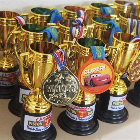 Disney Cars Piston Cup Trophy Label for Birthday Party - Etsy