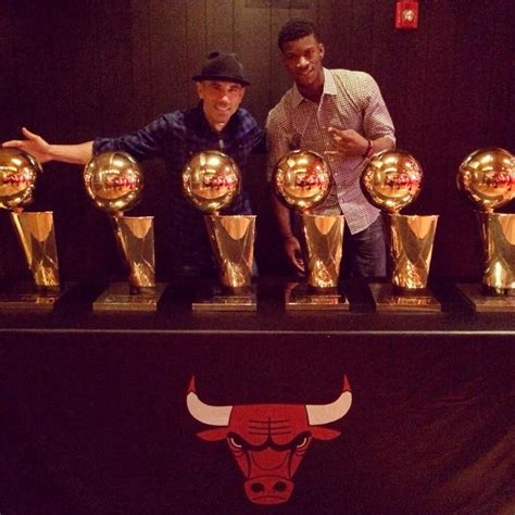 Jimmy Butler and I got the Chicago Bulls Championship Trophies in the ...