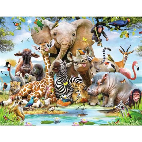 Buy Walltastic Jungle Safari Wall Mural | Murals | Argos | Jungle mural, Animal mural, Jungle ...