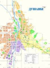 Dushanbe City Map - Dushanbe • mappery