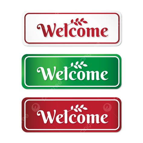 Hanging Welcome Sign Vector, Hanging Welcome, Welcome Sign, Welcome PNG and Vector with ...