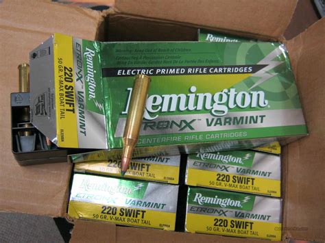 Remington Etronx Varmint 220 swift Ammo (10 Bxs... for sale