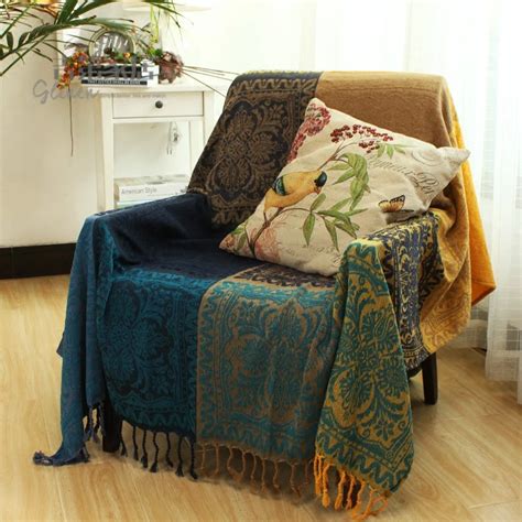 Super Soft Chenille Sofa Blanket Cover decorative slipcover Throws on ...