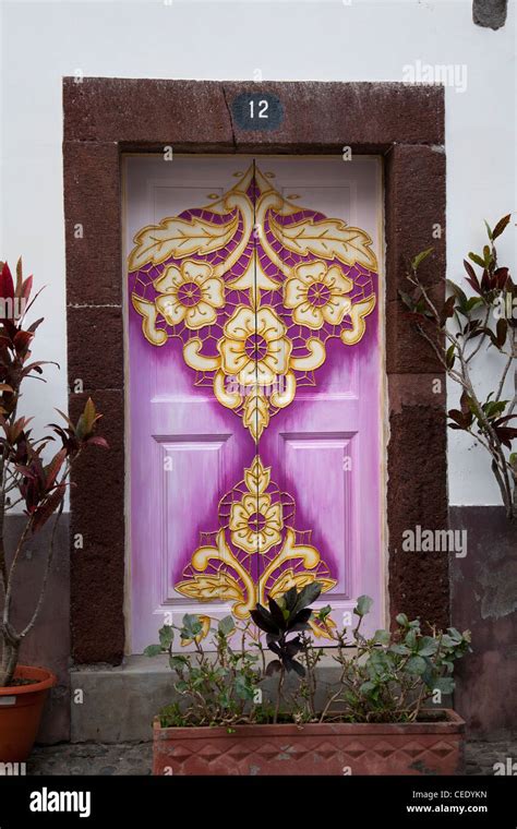 Funchal Old Town Painted Doors on Rua de Santa Maria12 Gil Nuno Zona ...