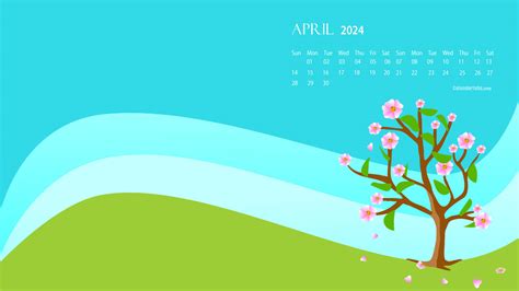 April 2024 Wallpaper Calendar - Jodie Lynnett