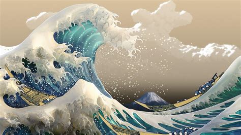 The Great Wave Off Kanagawa Wallpapers - Top Free The Great Wave Off ...