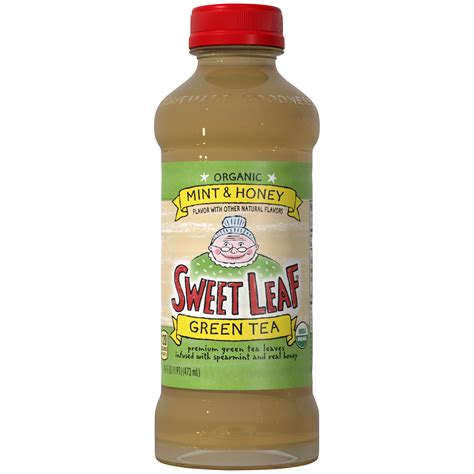 Sweet Leaf Organic Green Tea Mint & Honey, 16 Fl. Oz. - Walmart.com