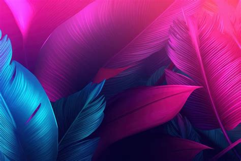 Retrowave banana leaves backgrounds abstract | Premium Photo Illustration - rawpixel