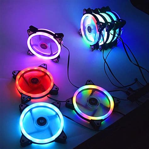 2021 Aura Sync 120mm Cooling Fan RGB Adjustable Speed Adjust LED 12cm ...