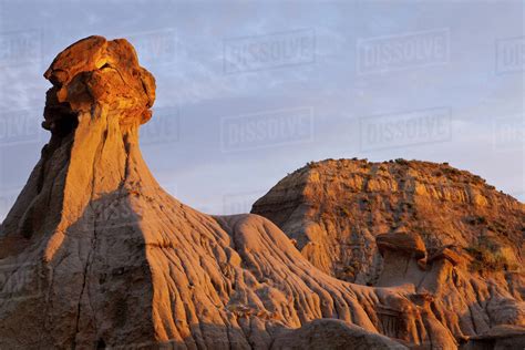 Badlands in Makoshika State Park in Glendive, Montana, USA - Stock ...