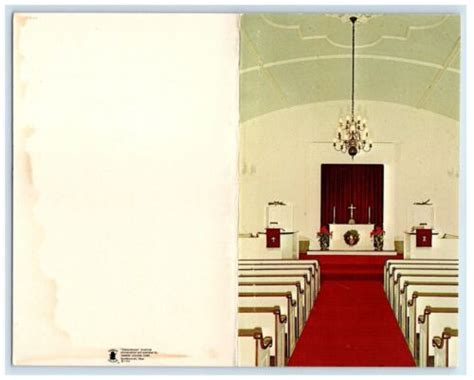 1968 First Parish Church Interior Christmas Berlin Massachusetts MA Postcard | eBay