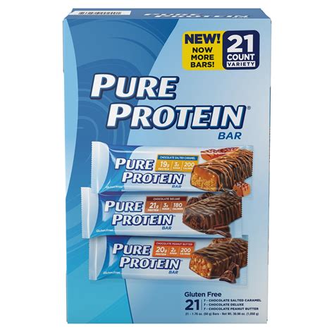 Buy Pure Protein High Protein Bars, Variety Pack 21 Count Online at ...