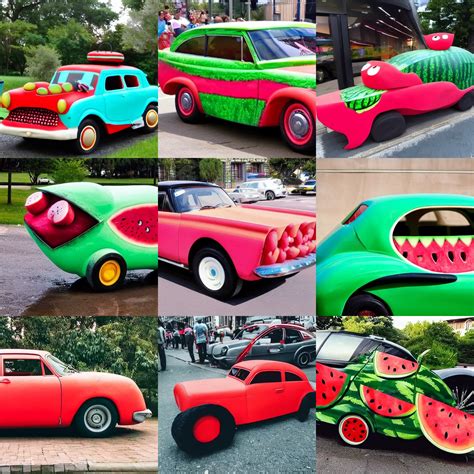 a car made of watermelon | Stable Diffusion | OpenArt