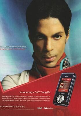 Prince teen magazine pinup clipping Verizon wireless add - Teen Stars Forever Pinups