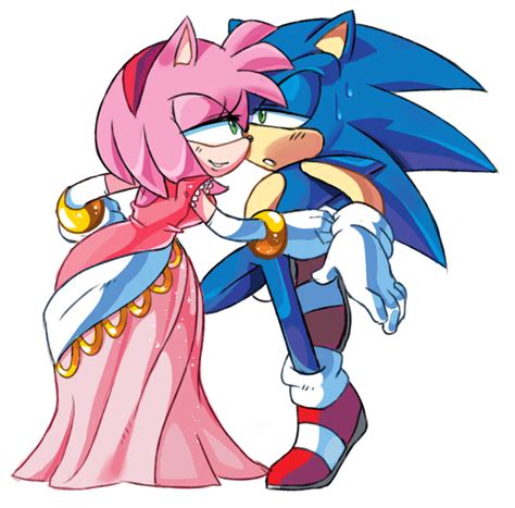 Do you like my dress, Sonic? by ProBOOM on DeviantArt