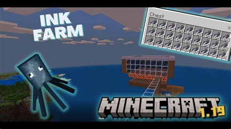 SUPER SIMPLE SQUID FARM |Minecraft Bedrock 1.19 | Black Dye Farm | Ink ...