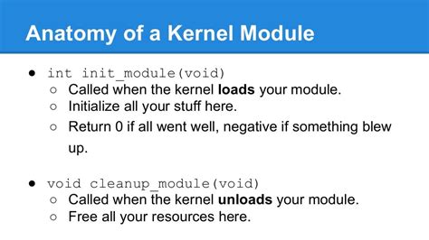 Linux kernel modules