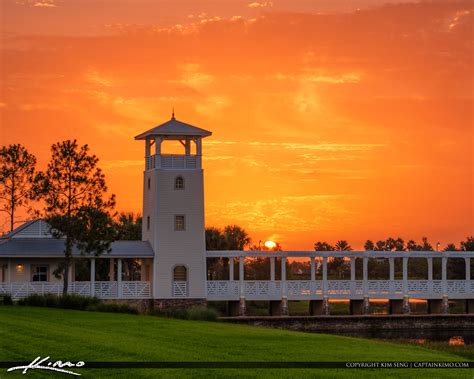 Burning Hot Sunset Over Port St Lucie at the Tradition | HDR ...