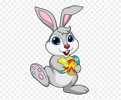 Cute Cartoon Easter Bunny Clipart Easter Bunny Clip - Easter Bunny Funny Clipart - Png Download ...