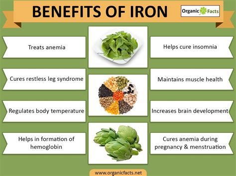 Iron benefits for health