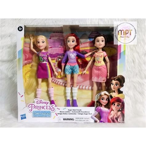 DISNEY PRINCESS - Comfy Squad: Sugar Style 3-Pack Dolls (Rapunzel ...