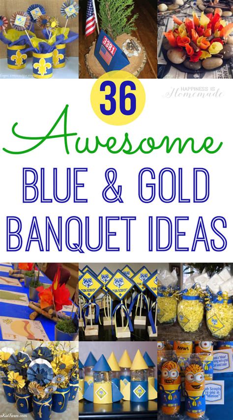 Cub Scout Blue & Gold Banquet Ideas - Happiness is Homemade