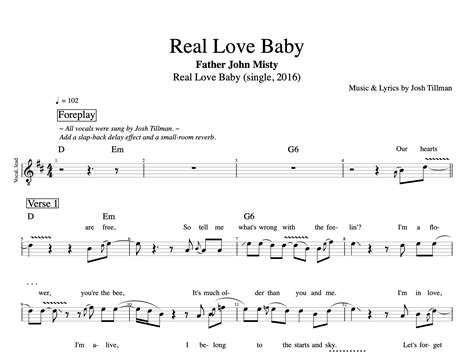 "Real Love Baby" · Father John Misty || Voice + Guitar + Bass || Tabs ...