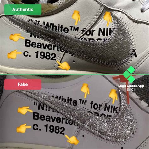 Nike X Off-White Air Force 1 White ComplexCon Real Vs Fake Guide - Legit Check By Ch