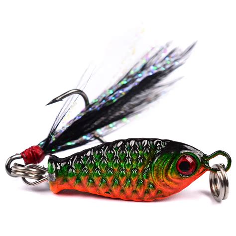 Brand Metal VIB Floating Fishing Lure 2.5CM 5.27G Pesca Hooks Fish Wobbler Tackle Crankbait ...