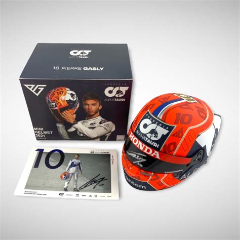 Pierre Gasly 2021 Signed Half Helmet - The Podium Place