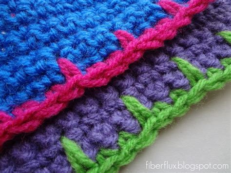 Fiber Flux: How to Crochet Blanket Stitch Edging