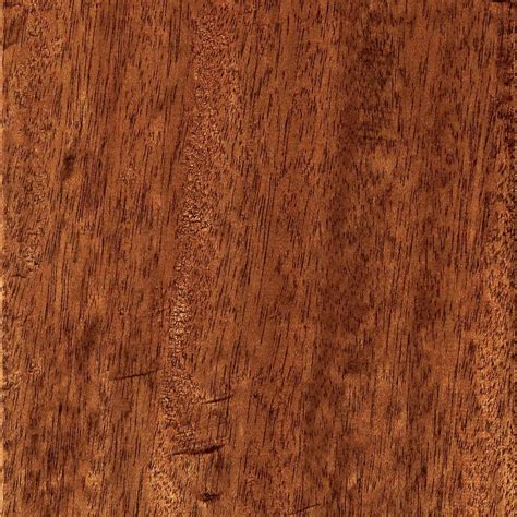 Home Legend Hand Scraped Mahogany Natural 3/8 in. T x 5-3/4 in. W x Varying Length Click Lock ...