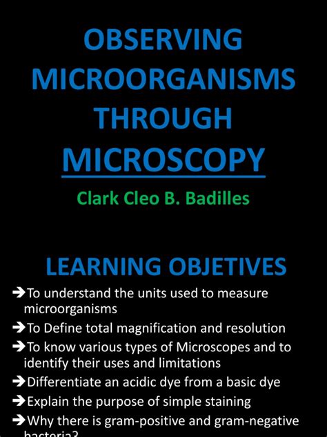 Observing Microorganisms Through Micros | PDF | Microscopy | Staining