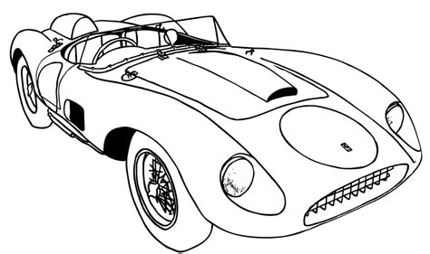 Ferrari F40 Coloring Page - Free Printable Coloring Pages for Kids