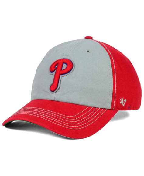 Lyst - 47 brand Philadelphia Phillies Adjustable Clean Up Cap in Red for Men