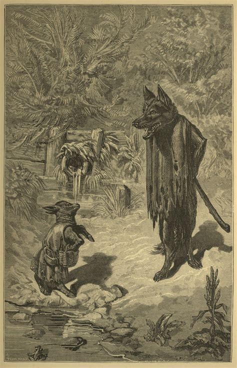 The Wolf and the Lamb – Old Book Illustrations