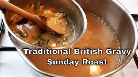 Traditional British Gravy (Sunday Roast) - YouTube