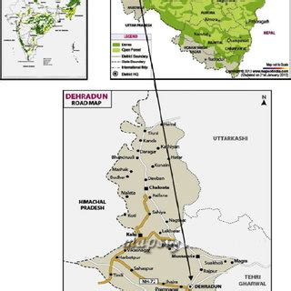 Map of Doon Valley study sites, Uttarakhand, India (source:... | Download Scientific Diagram