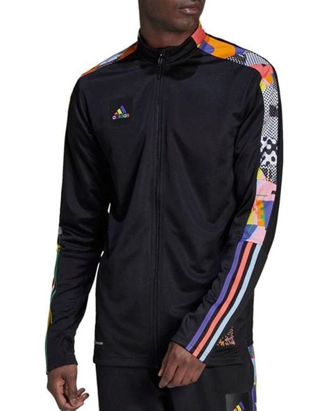 adidas Tiro Pride Soccer Jacket in Black for Men | Lyst