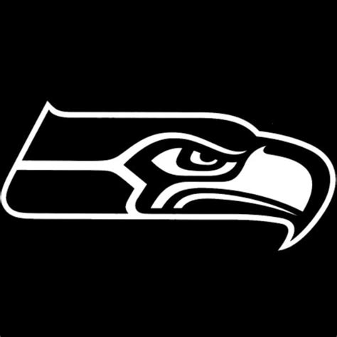 Seattle Seahawks 8"x8" White Decal Logo - Seahawks Pro Shop