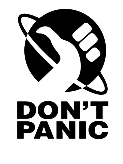 "Don't Panic - Hitchhikers Guide" Greeting Cards by alwatkins1 | Redbubble