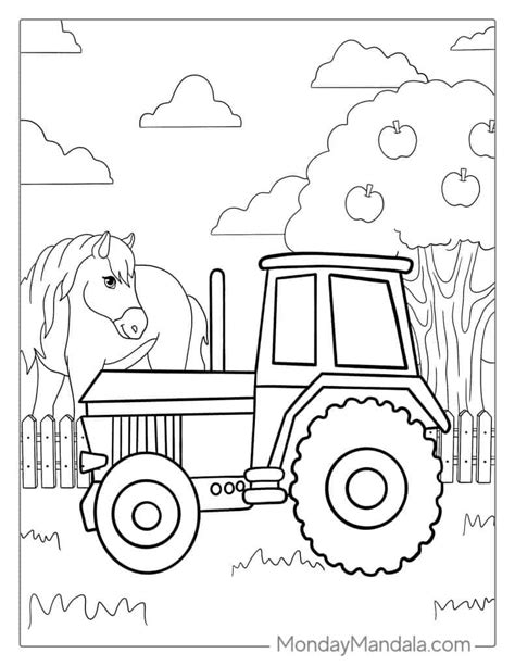 Farm Tractor Coloring Pages To Print