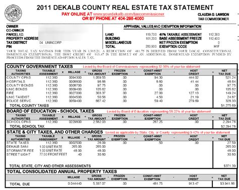 DeKalb County Georgia Property Tax Calculator Unincorporated. Millage Rate, Homestead Exemptions