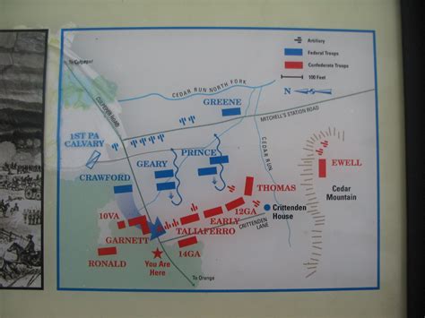 Photo: Map of the Battle of Cedar Mountain