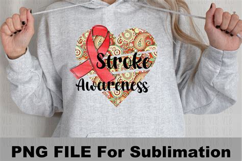 STROKE AWARENESS RIBBON Heart Disease Awareness Clipart Red - Etsy