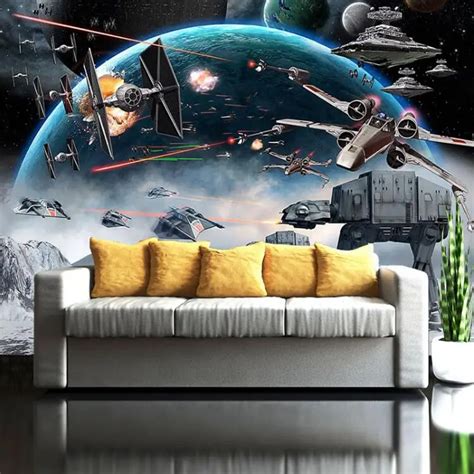 Custom 3D Photo Wallpaper Mural Star Wars Large Murals Wall Painting ...